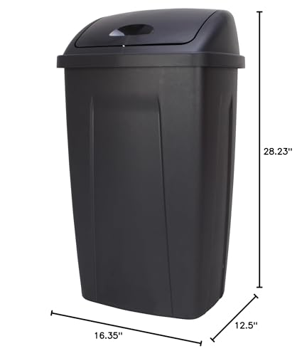 Caneca de Basura Plástica con Tapa Basculante 13 Galones miniatura 6
