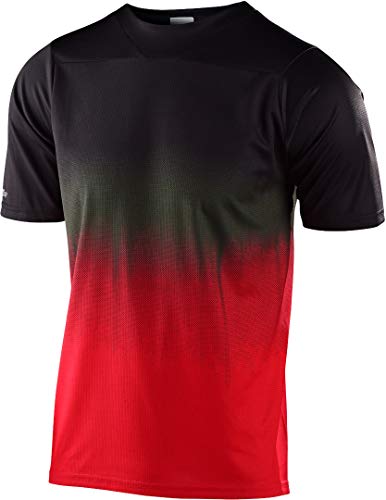 Troy Lee Designs Skyline Short-Sleeve Jersey - Men's Black/Red, L