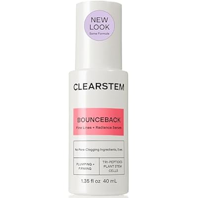 CLEARSTEM BOUNCEBACK Radiant Facial Serum - Peptide Serum for Hydration & Smooth-Looking Skin with Tri-Peptides and Mango Fruit Extracts - Lightweight Formula for Softer and Balanced-Looking Skin