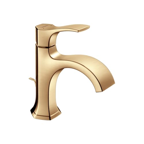 hansgrohe Locarno -Handle -Hole 8-inch Tall Bathroom Sink Faucet in Brushed Bronze, 04810140 by hansgrohe - Used condition