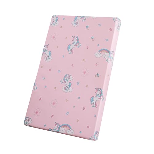 Image of lasoftan Pack and Play Mattress - 38 inch x 26 inch Soft Breathable Portable Mattres Waterproof & Washable Perfectly fits Pack n Play