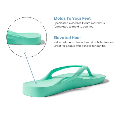 Image of Archies Arch Support Flip Flops for Men & Women - Orthotic Sandals for Plantar Fasciitis Relief - Lightweight, Cushioning, Shock-Absorbing Thong Sandals for Walking, Foot Pain & All-Day Comfort
