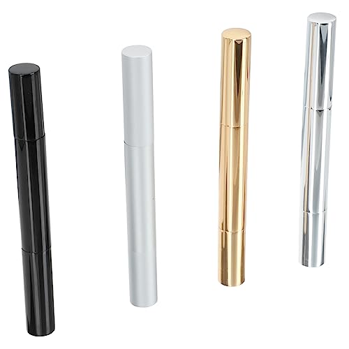 HAPINARY 4Pcs Lip Gloss Gloss Nail Bottle Tóner Botella De Botella Botella De La Ceja Tubo De Suero Cutícula Recargable Lip Gloss Applicator Acondicionador De Aceite Lip Lip Cermetics