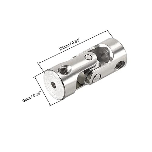 sourcing map 2Stk.drehbare Universal Wellenkupplung Verbindungskupplung L23XD9 2mm bis 3mm