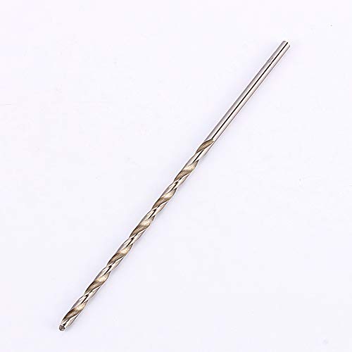 Twist Drill, Professional Pin Vise Hand Drill Bits, 4mm Extra Long 160mm HSS Straight Shank Twist Drill for Wood, Resin, Plastic, Rubber, Model, Amber Non Slip Design, Pin Vise Hand Drill