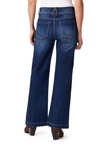 Angels Forever Young Women's Everbreeze Curvy High-Rise Relaxed Flare Jeans2