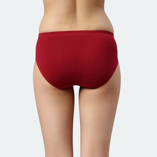 Image of Peach Blossom Women's Cotton Panty | 100% Cotton Bio-Washed Hipster Panties for Women | Full Coverage Grip Fit | Plus Size Hipster Pack of 3