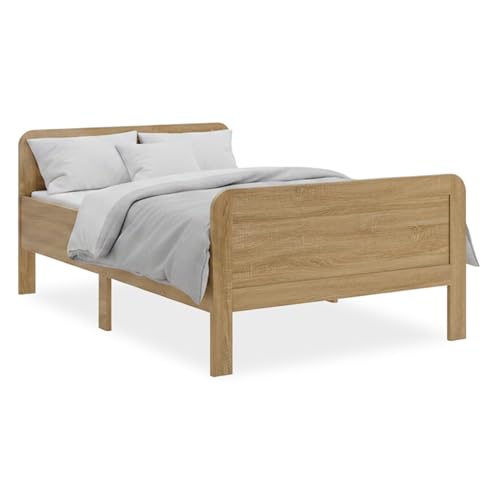 Homestyle4u Komfortbett Seniorenbett 120x200 Natur Holz