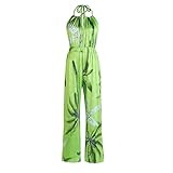 Kavitoz Seamless Jumpsuitjumpsuit Damen Arbeitshose Sommer Jumpsuit Lose Overall Jumpsuit Ärmelloser Latzhosen Bandeau-Overall Schulterfrei Rückenfrei Jumpsuits Damen Elegant Lang