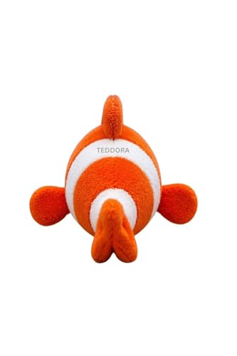Image of Nemo Fish Soft Toy for Girls Boys Kids,Orange,Fish Animal Plush Stuffed Baby Teddy Gift Birthday, 20 cm