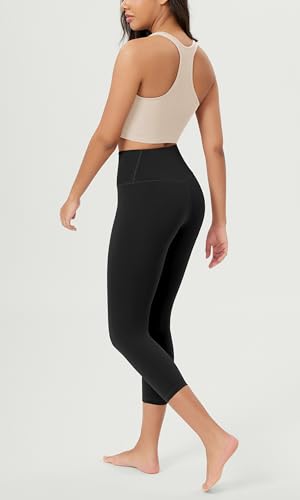 ODODOS Women's Crossover Leggings with Back Pocket, 23" / 25" / 28" Buttery Soft V High Wasit Lounge Yoga Pants2