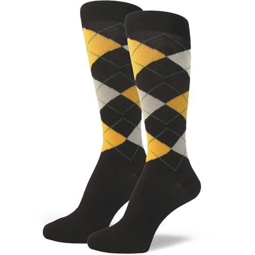 Spotlight Hosiery Colorful Men's Groomsmen Agryle Socks, Size 10-13