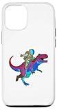 Astronauta cavalca sul dinosauro T Rex Saurus