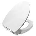 Soft Close Traditional Toilet Seat Compatible with TOTO SS114#01/SS115/SS154/SS224/SS204 Elongated Toilet Seat Elongated Toilet Seat Slow Close Durable Easy to Install Comfortable Quiet No Slam