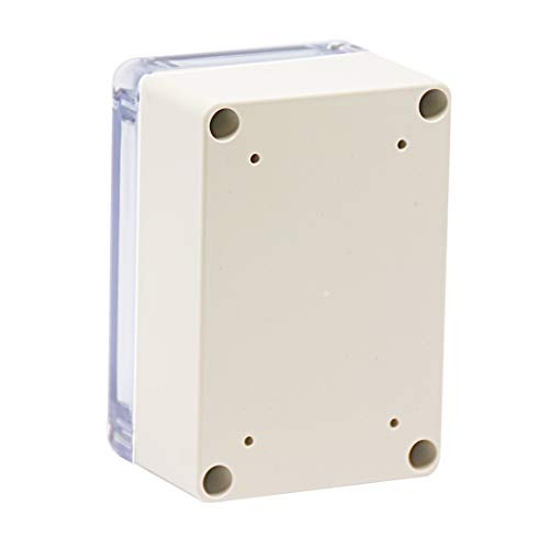 Zulkit Junction Box Abs Plastic Dustproof Waterproof Ip65 Universal Electrical Boxes Project Enclosure Grey With Clear Cover 3.9 X 2.7 X 2.0 Inch (100 X 68 X 50Mm) #TOP2
