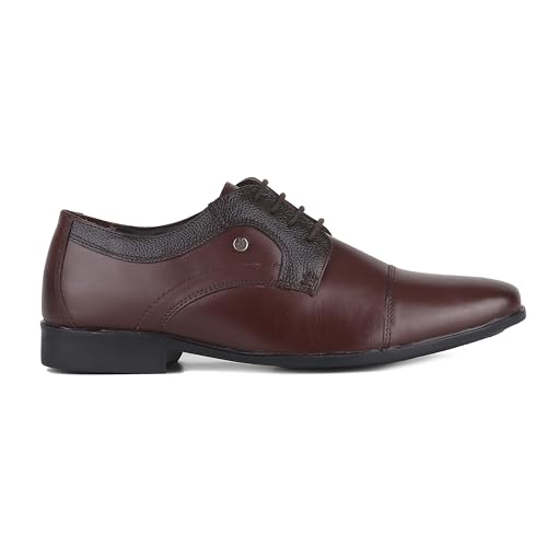 Image of Red Chief Leather Formal Derby Shoes for Men