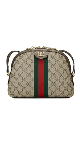 WHAT GOES AROUND COMES AROUND Womens Pre-Loved Gucci Brown Coated Canvas Ophidia Dome Small Shoulder Bag Brown One Size
