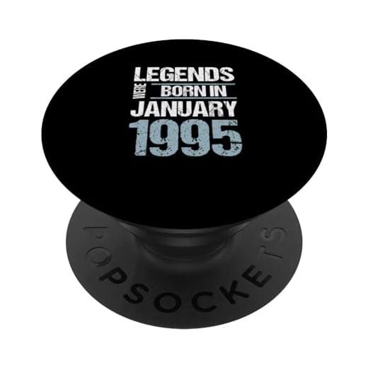 Las leyendas nacieron en enero de 1995 Cumpleaños PopSockets PopGrip Intercambiable