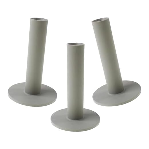 ECADDIE Rubber Tees - Suitable for Driver, Fairway Woods and Irons (Grey - 83mm)