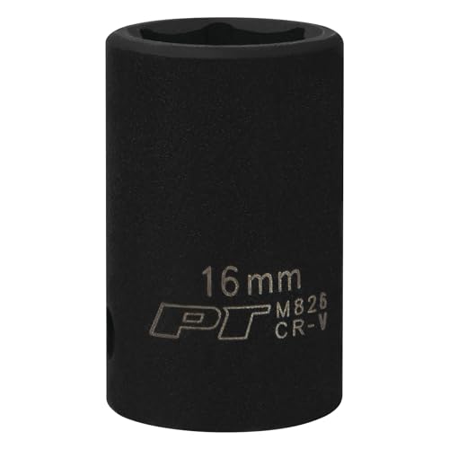 Image of Performance Tool M826 1 /2 Drive 6-Point Impact Socket, 16mm