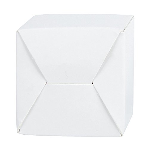 Laribbons 20Pcs Recycled Gift Boxes - 5 X 5 X 5 Inches White Paper Box Kraft Cardboard Boxes With Stickers Cotton String, Perfect For Party, Wedding, Gift Wrap #TOP3