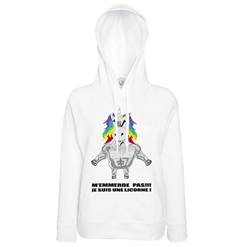 Sweat à capuche licorne pas content pour vos journées détente