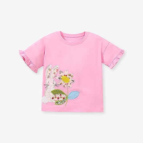 KAGAYD Kids Easter Bunny Shirt Hunting Eggs T-Shirt Bunny Gifts for Kids Easter Day T-Shirt2