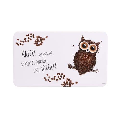 Dekor-Frühstücksbrettchen Kaffee Eule - Kesper 32369 - die charmante Geschenkidee