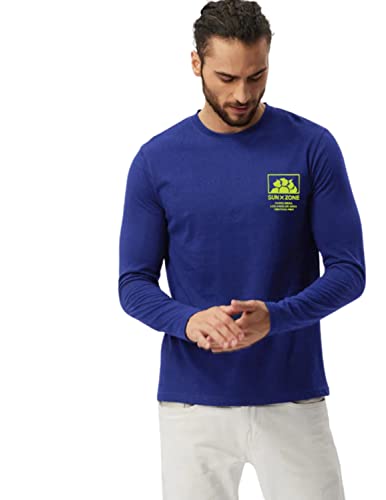 Image of Veirdo Pure Cotton Full Sleeves Round Neck Cool & Stylish Graphic Printed T-Shirt for Men & Boys