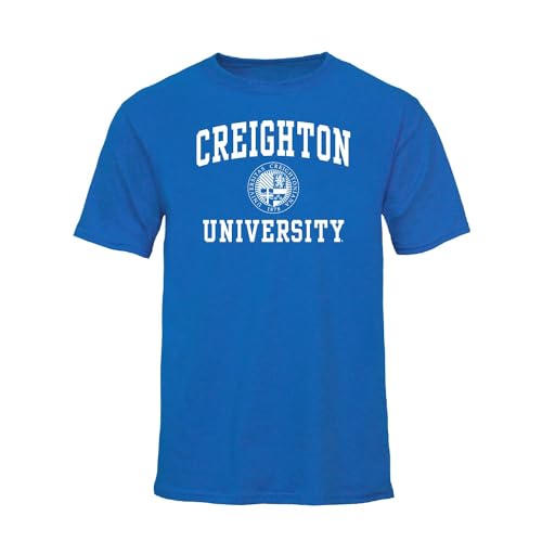 Barnesmith Creighton University Bluejays Short-Sleeve T-Shirt, Heritage, Royal Blue, Large