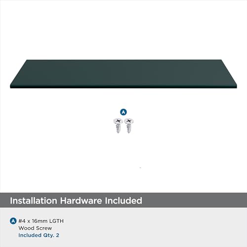 Image of Amerock | Cabinet Pull | Matte Black | 5-1 /16 inch (128 mm) Center to Center | Edge Pull | 1 Pack | Drawer Pull | Drawer Handle | Cabinet Hardware