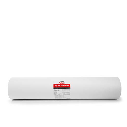 Alfa non-tissé de revêtement de 100 cm x 50 m (50 m²) - Toile de fibre de verre lisse de 40 g/m² - pour peinture et rénovation