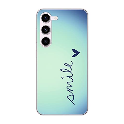 Coque Galaxy S23+ bleu souriant König Design idéale pour vos sorties