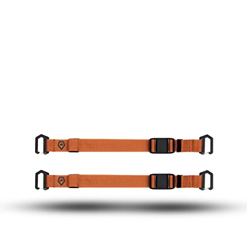'WANDRD Premium Accessory Straps: Durable 1'' Straps w/Magnetic Buckle, Metal Gatekeepers & Reflective Logo (2-Pack)'