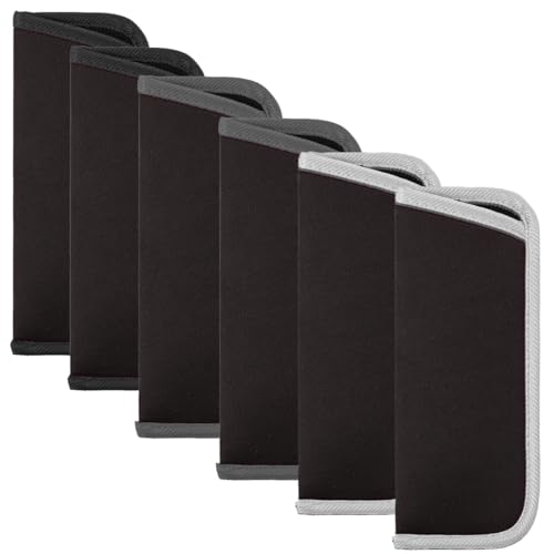 Image of 6 Pack Slip in Eyeglasses Cases Protective Case for Glasses Sunglasses Case Pouch Small Soft Glasses Sleeve Holder