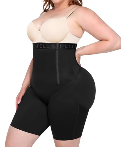 Image of SHAPELLX Shapewear Shorts for Women Tummy Control Butt Lifting Body Shaper Panties High Waisted Thigh Slimming Shorts