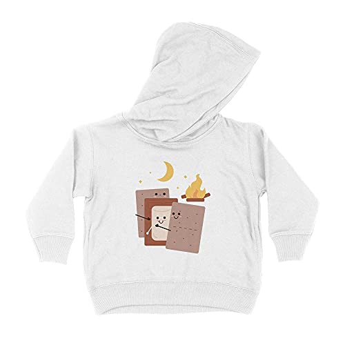 S'More Hug Kids Hoodie Sweatshirt Toddler 5T White