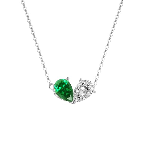 Collier feuille verte argent 925 à porter au quotidien ou en soirée