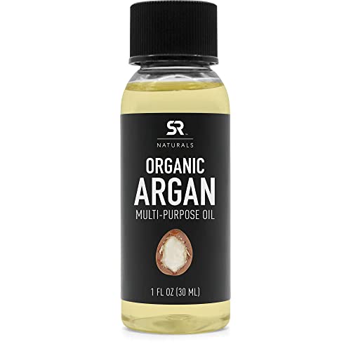 Organic Argan Oil by SR Naturals ~ 100% Multi-Purpose Oil for Hair & Skin ~ USDA Certified Organic,100% Pure, Cold Pressed