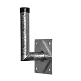 A.S. SAT Wandhalter feuerverzinkter Stahl 10cm Wandabstand 48mm Ø Halterrohr