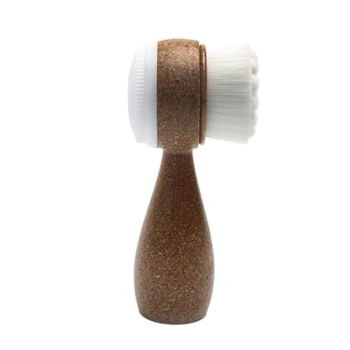 Cepillo de limpieza facial de doble cara, cepillo exfoliante manual, cepillo de lavado facial manual, cepillo de lavado de cerdas ultrasuaves, limpiador de poros para poros obstruidos y agrandados
