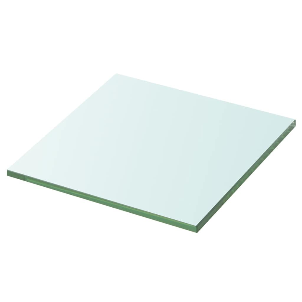 vidaXL Shelf Panel Glass Clear 20x20cm Storage Plate Sheet Shelving Display
