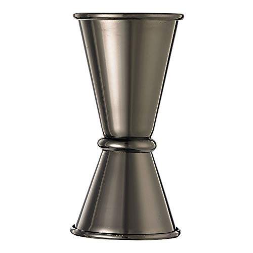 Barfly Japanese Style Jigger, Stainless Steel, Black, 3.7 x 3.7 x 7.3 cm