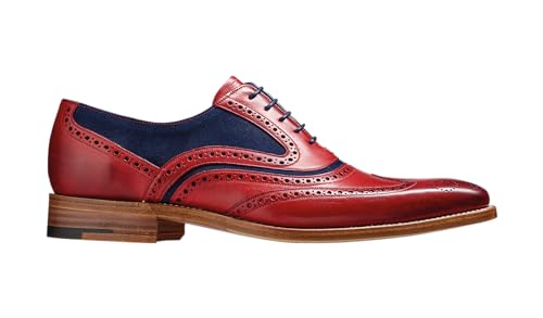 Image of BARKER McClean Men's Handmade Leather Oxford Dress Shoes - Goodyear Welted, Full Leather Sole, Premium Calf Leather - Formal & Business Wear