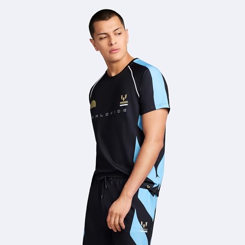 Image of Messi Men's Lifestyle Overtime Raglan Poly Tee, Standard Fit T-Shirt