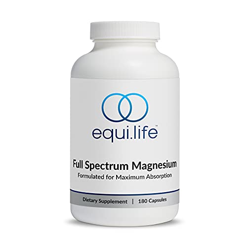 EquiLife - Full Spectrum Magnesium, Magnesium Glycinate, Boosts Mood, Promotes Restful Sleep, Improves Bone Health, Enhances Energy & Focus, Helps Steady Blood Pressure, Non-GMO, Vegan (90 Servings)