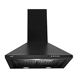 RUWA GARNET 60cm Wall Mount Kitchen Chimney | 800 m³/hr Suction | Baffle Filter | Push Button Controls | 3W LED Lights | Installation Kit Included | 5-Year Motor Warranty