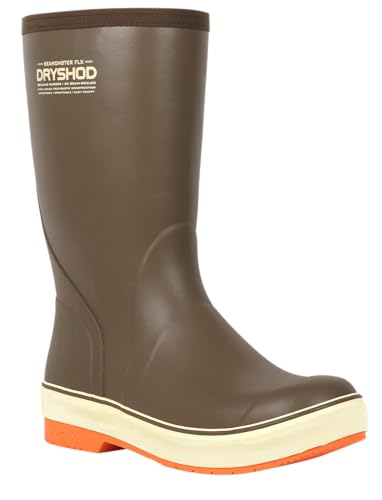 Dryshod Seamonster FLX Premium Rubber Fishing Boot | Mid-Calf Height | Waterproof | Brown | Non-Slip3