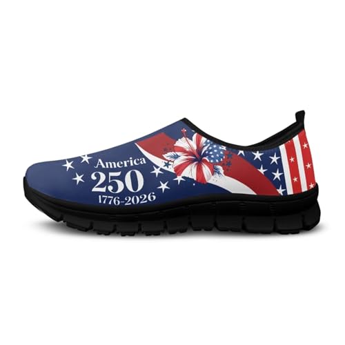 Image of Womens Slip On Walking Shoes Non Slip Loafer Breathable Holiday Travel Shoe Lightweight Casual Low Top Sneakers SizeUS 5.5-11.5