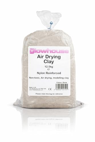 Air Drying Modelling Clay Nylon Reinforced 12.5kg (Stone)